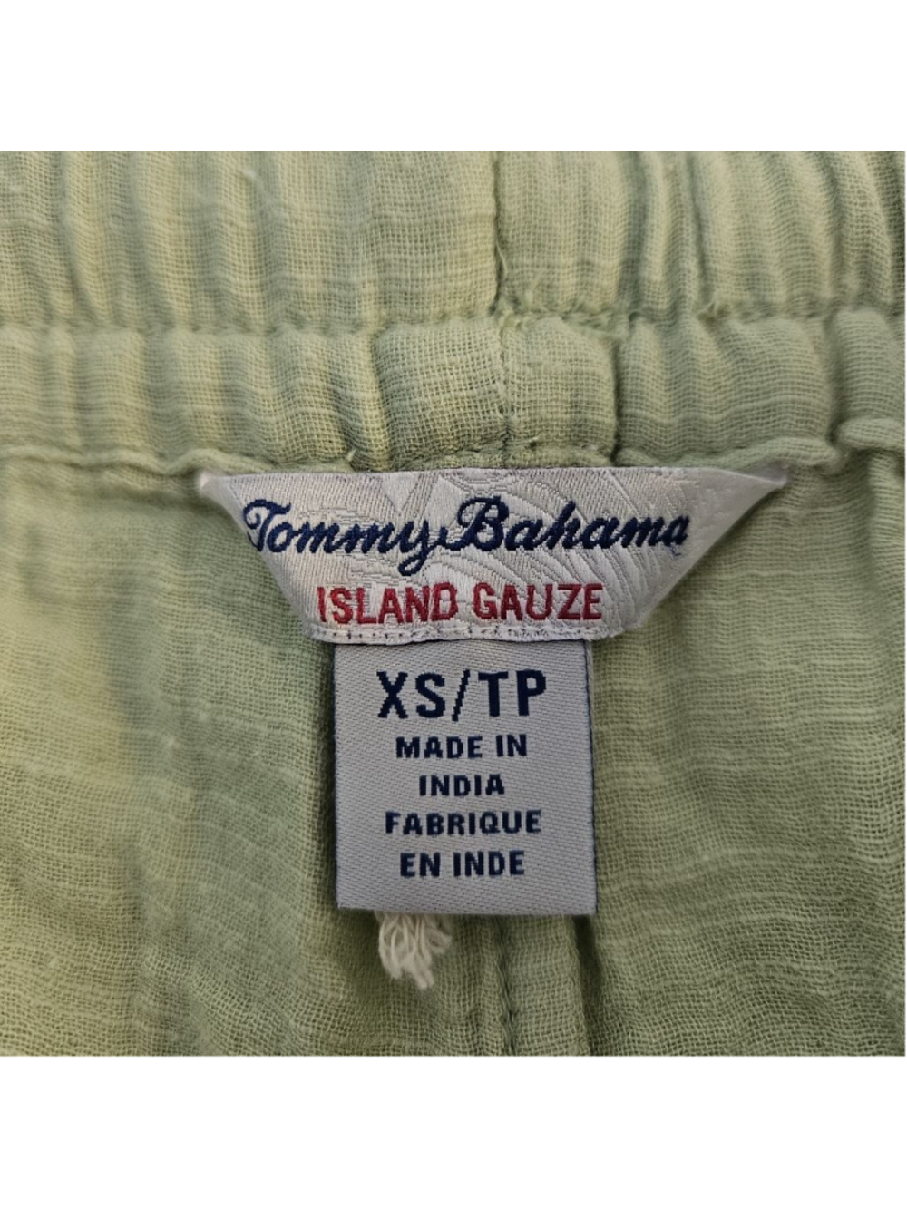 Tommy Bahama Island Gauze Wide Leg Cropped Pants XS Light Green Beachy Coastal - Picture 5 of 9